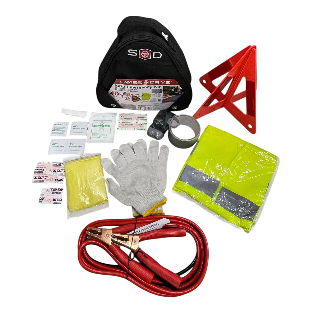 SWISS DRIVE Auto Emergency Kit 40PCS ERK1001