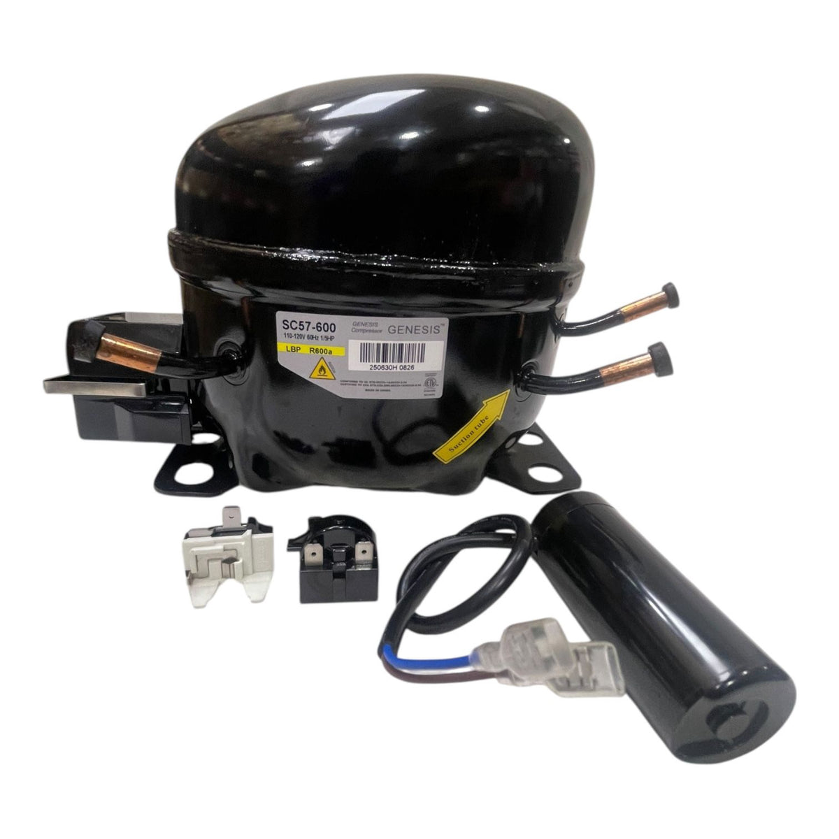 GENESIS Fridge Compressor SC57-600 1/5 HP 110V R600A