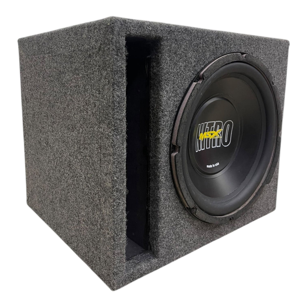 NITRO Speaker Box Car 10" Msx MNT-1070 DVC2 Single