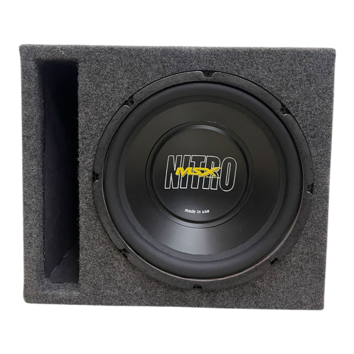 NITRO Speaker Box Car 10" Msx MNT-1070 DVC2 Single