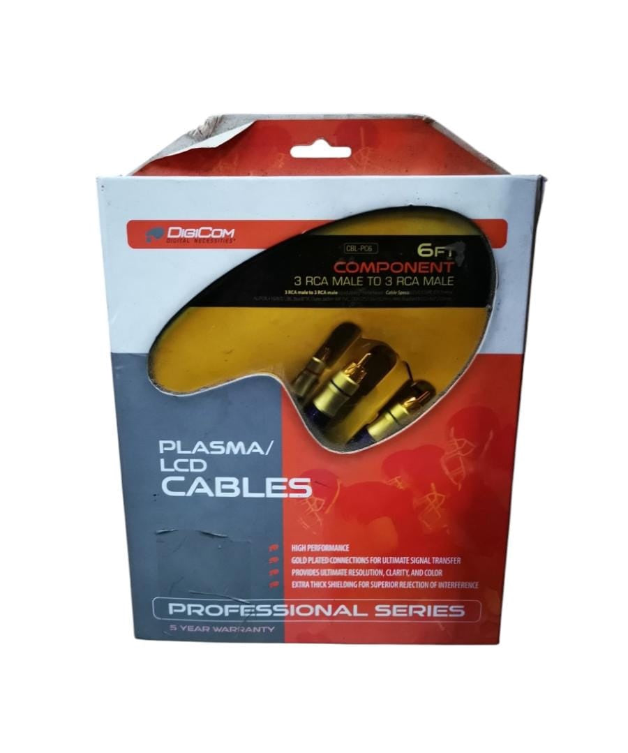 DIGICOM Lead 3 Rca Male to 3 Rca Male 6' CBL-PC6