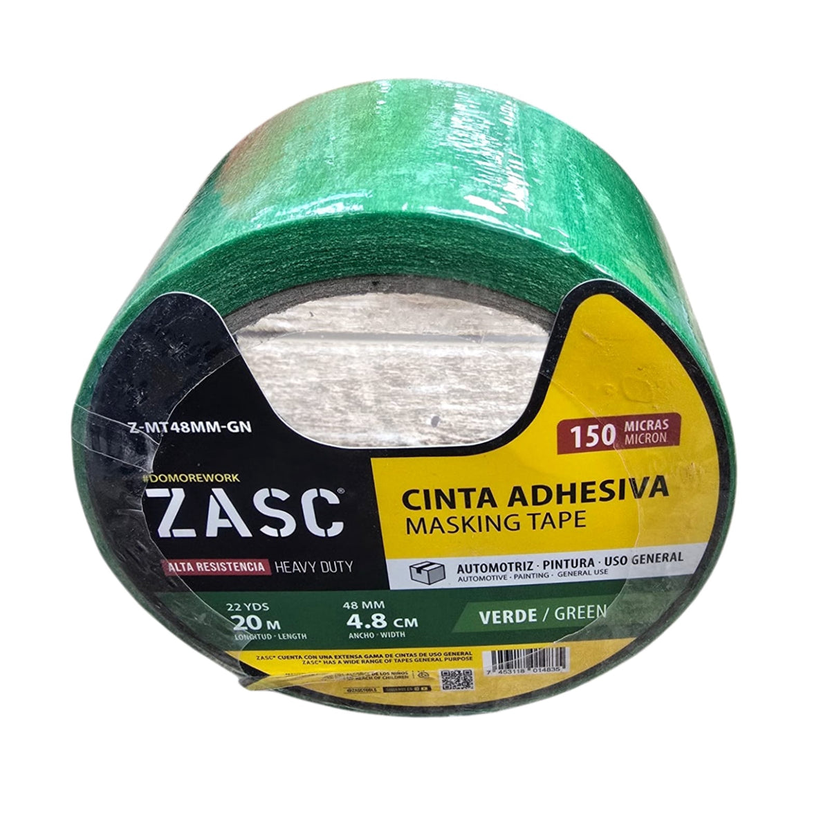 ZASC Tape Masking Green 2" X 20M Z-MT48MM-GN
