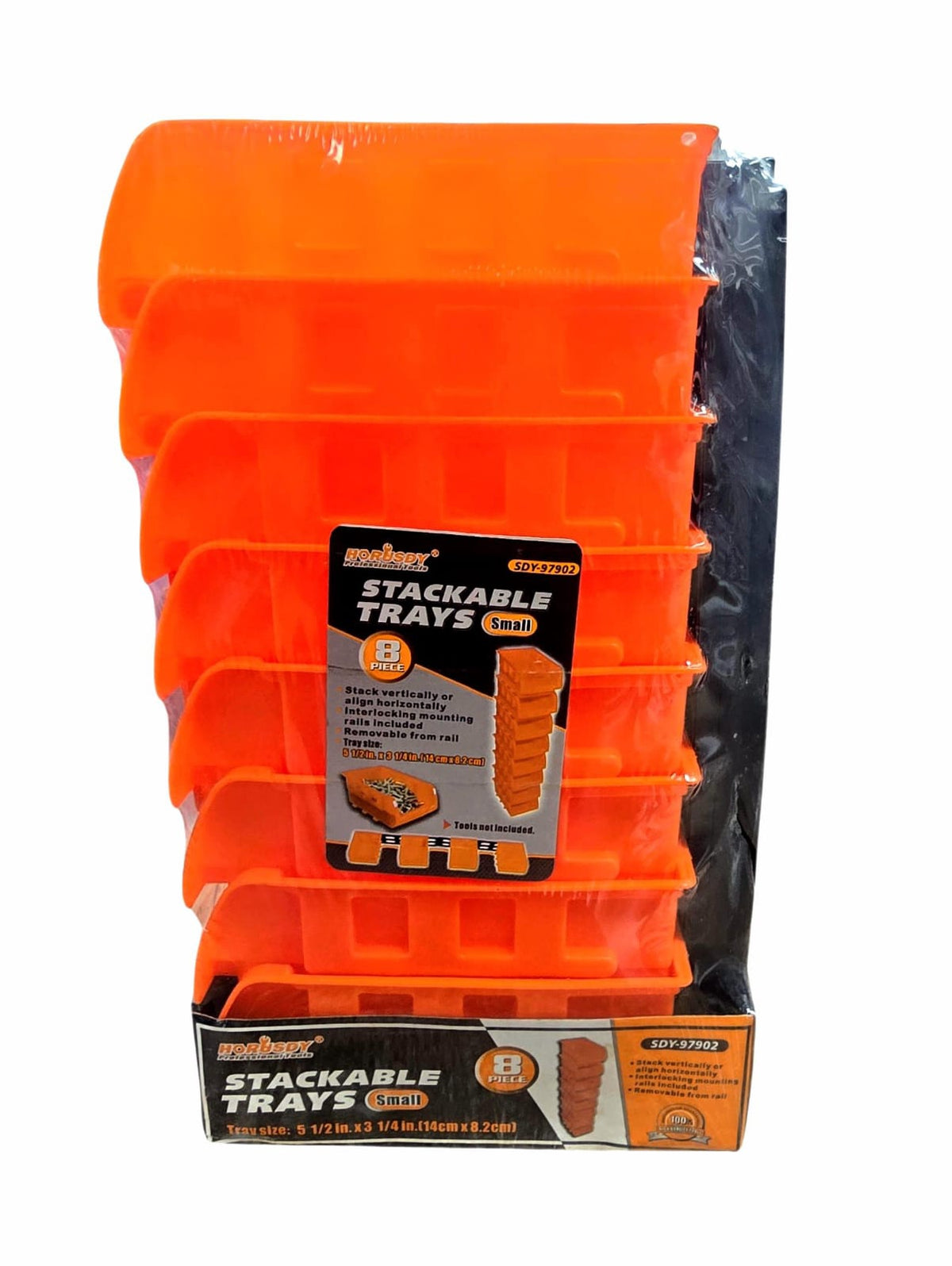 HORUSDY Tray Plastic 8PCS #SDY-97902 Orange