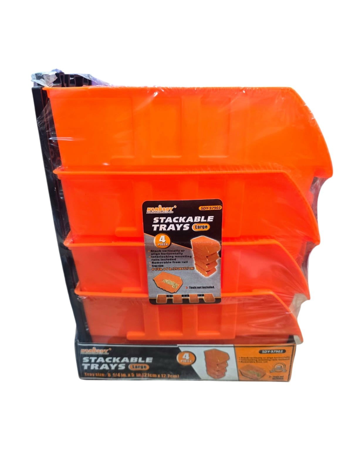 HORUSDY Tray Plastic 4CS #SDY-97903 Orange