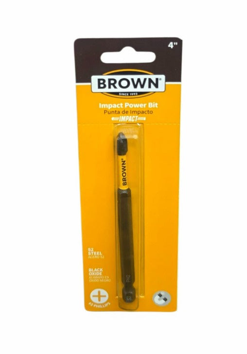 BROWN USA Impact Power Bit 4" BRB45014M
