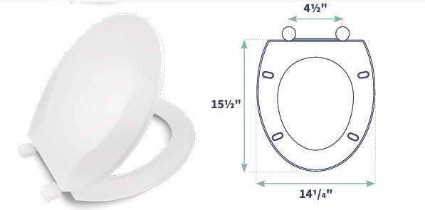 BISMAN Toilet Seat Plastic Round TS100