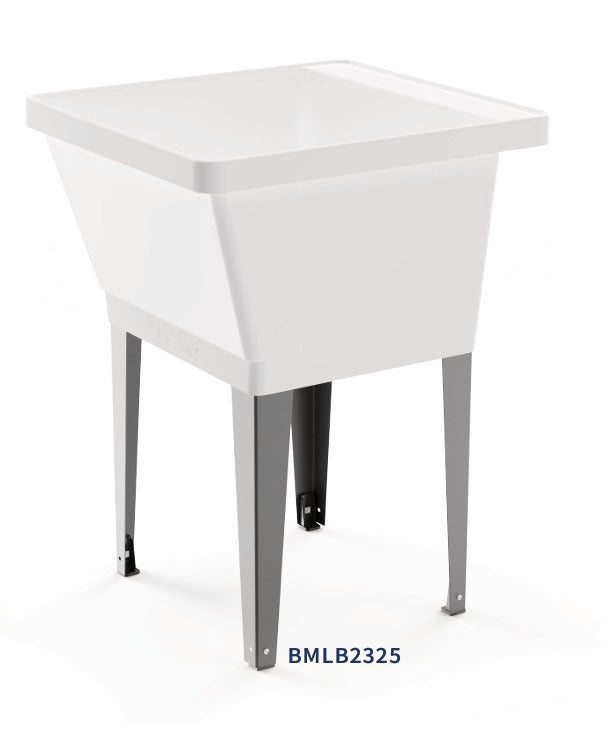 BISMAN Sink Laundry White Large 23"X25" BMLB2325