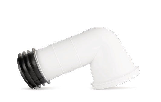 BISMAN PVC Pan Connector 4" L Shape 90 Deg BMPT4003