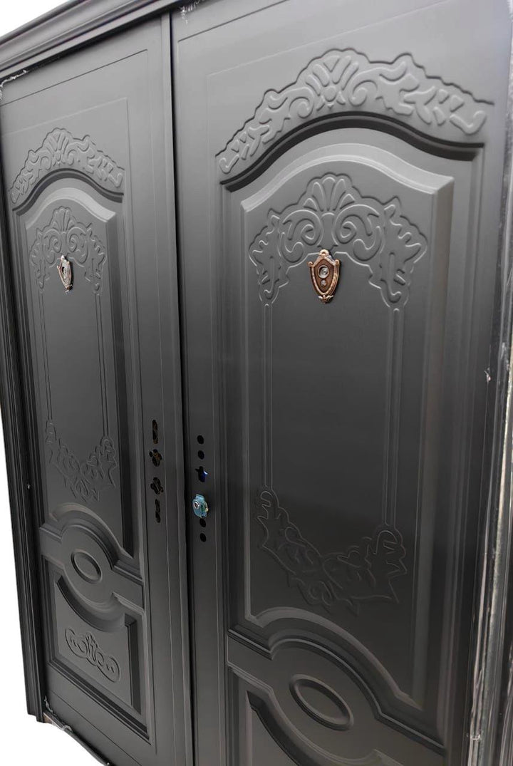 Door Metal Double Black No Glass 2050X1500X50MM G101B