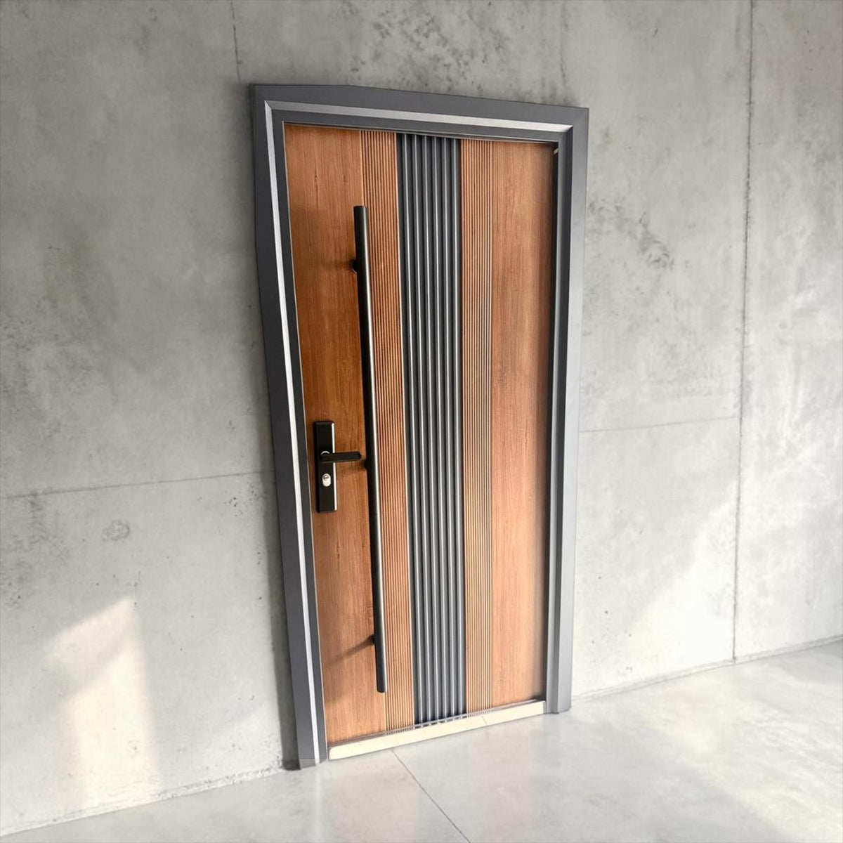 Door Metal Single Wood Finish No Glass 2050X960 DKG-1