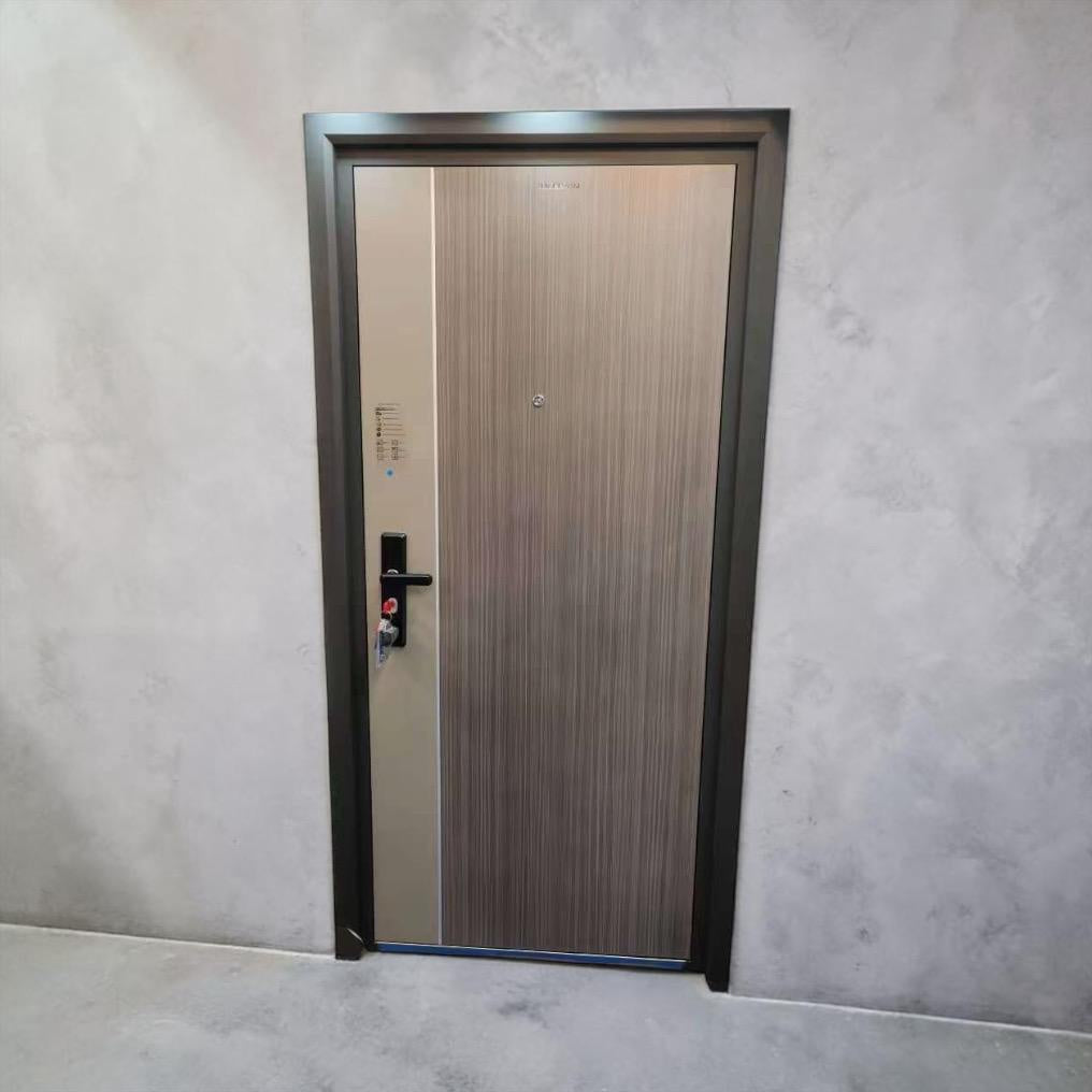 Door Metal Single Light Brown No Glass 2050X960 DKG-2