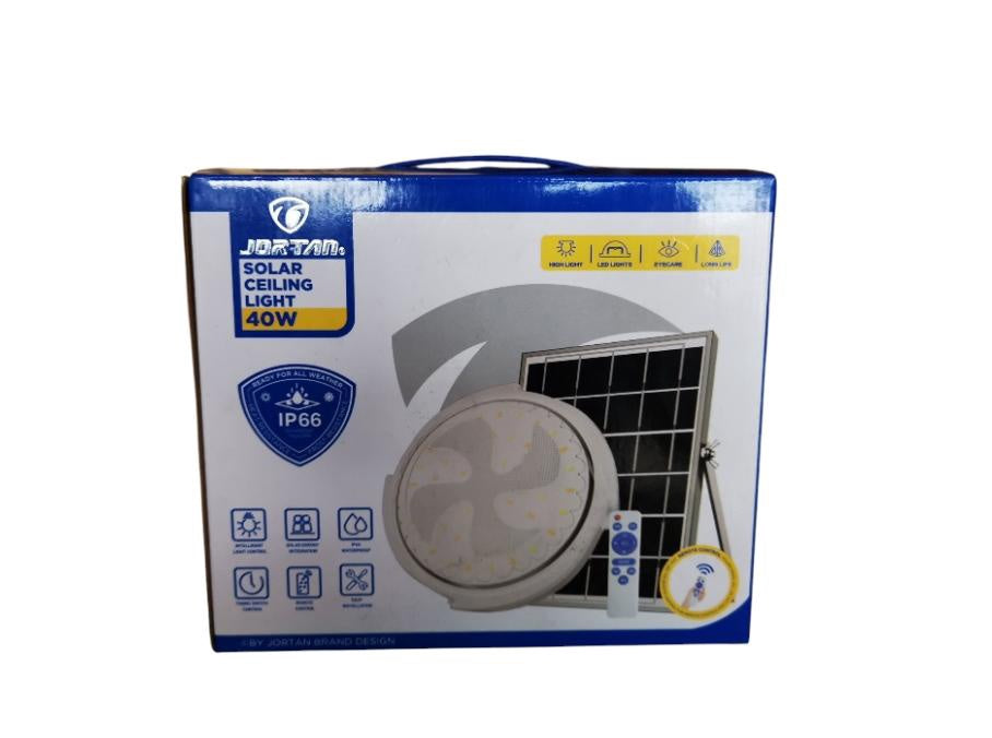 JORTAN Lamp LED Solar Ceiling 40W JT-TYNXDD40W-Y 6500K IP66
