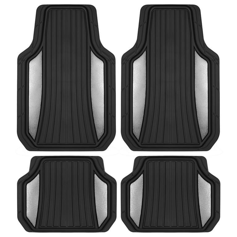 MAJIC Car Mat Universal 146 4PCS Stylus Black and Silver