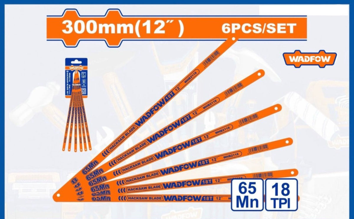 WADFOW Blade Hacksaw 18T 6PCS Set WHB2118