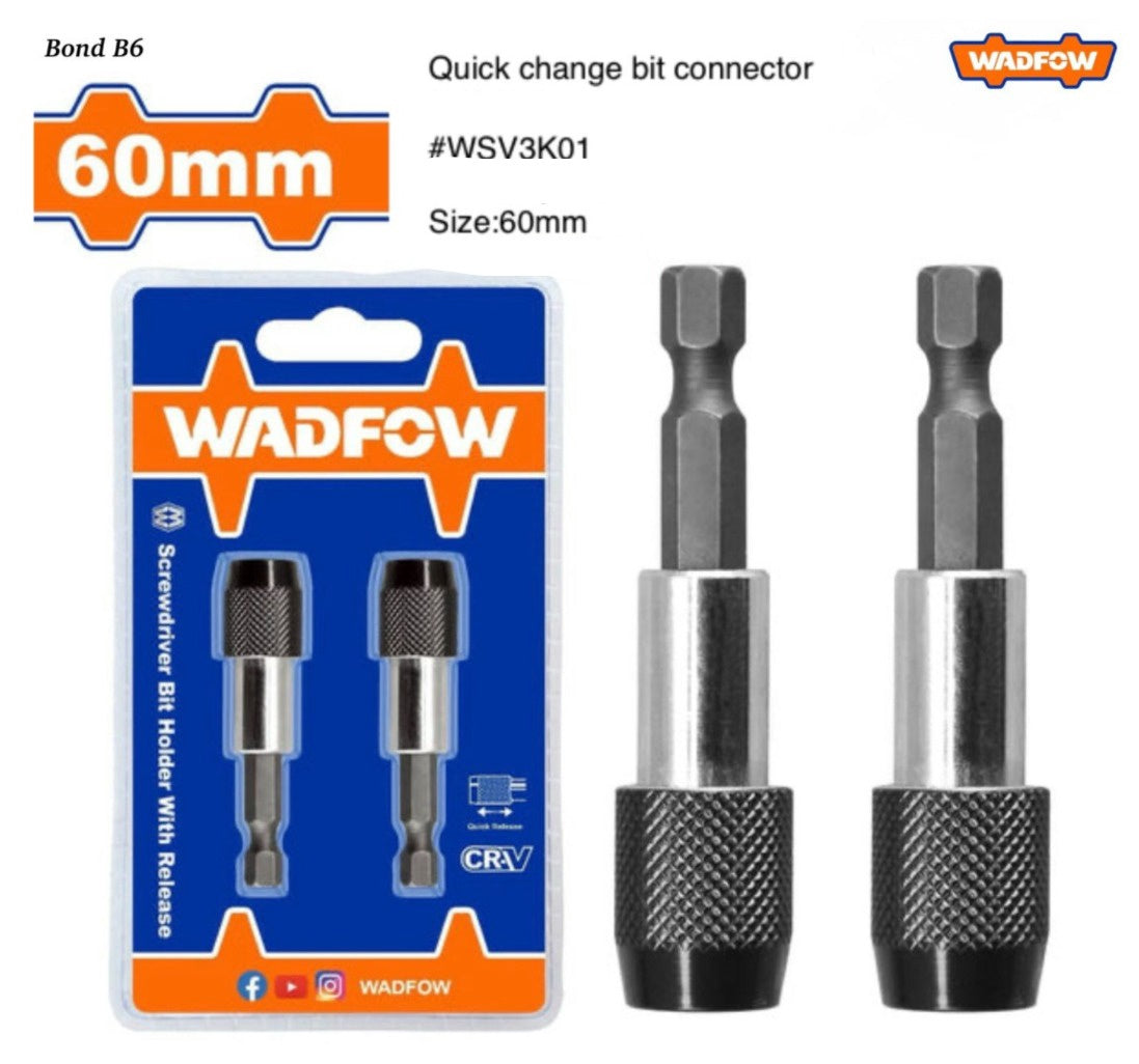 WADFOW Screwdriver Bit Holder with Release 60MM WSV3K01