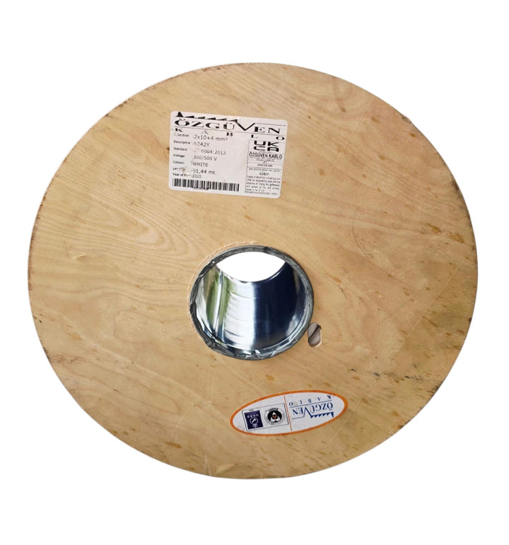 Cable 10MM 2C Flat W/EARTH Turkey Roll