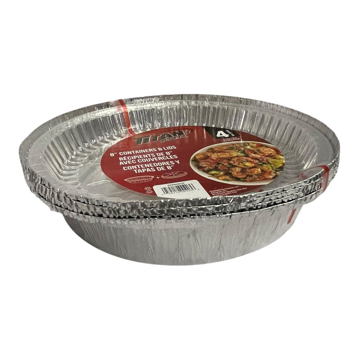 TITAN Foil Tray BZ92058CR Round 8"