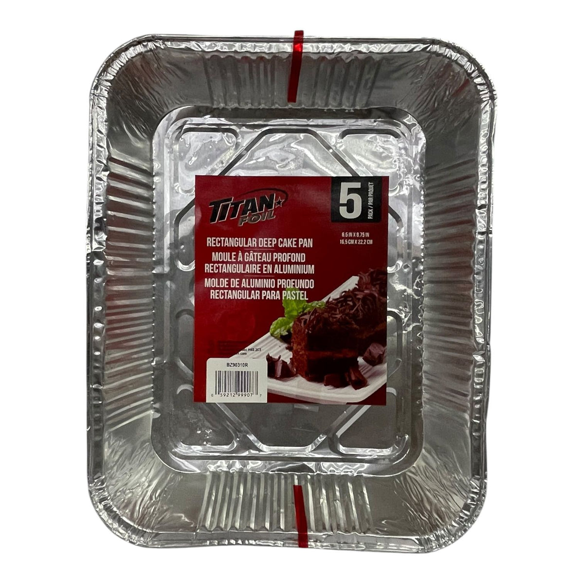 TITAN Foil Tray BZ90310R Cake Rectangle Deep