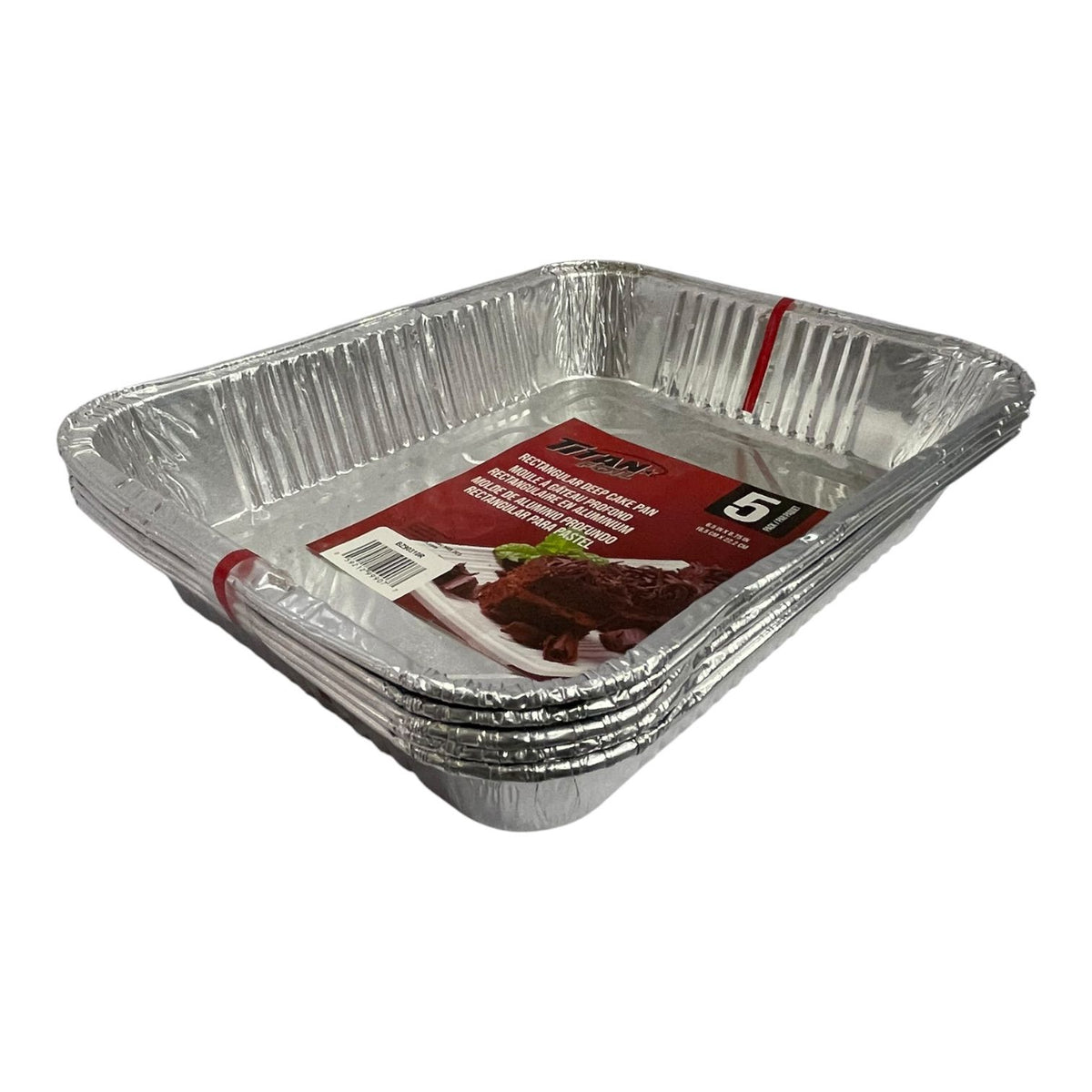 TITAN Foil Tray BZ90310R Cake Rectangle Deep
