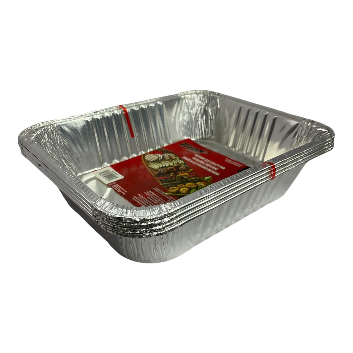 TITAN Foil Tray BZ90930R Pan Mid Size 4PCS Pack