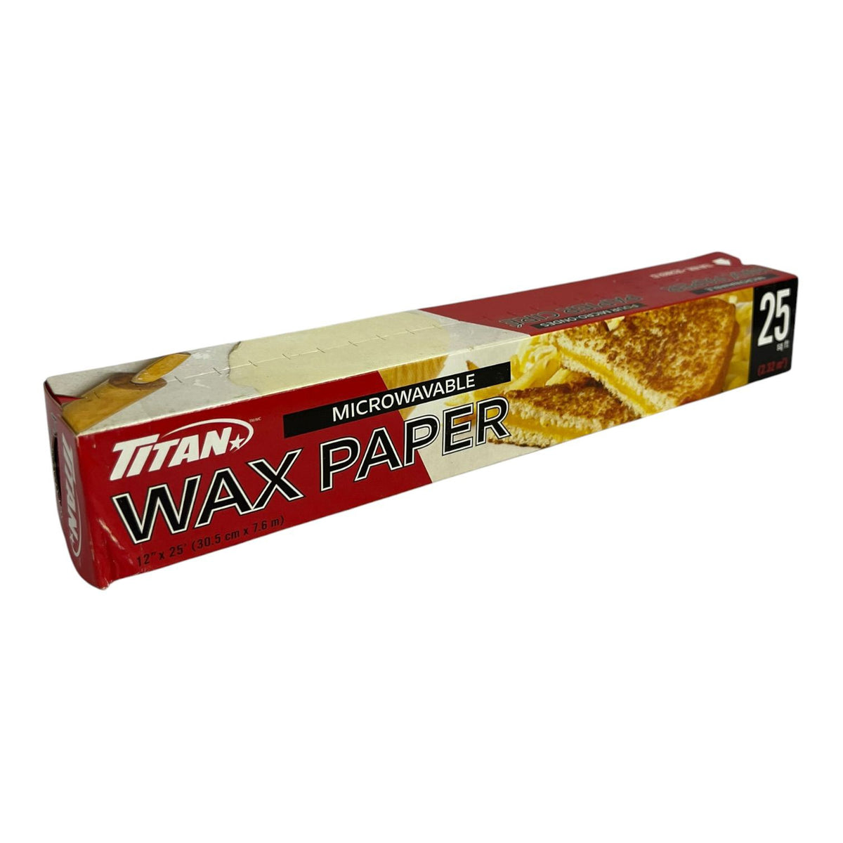 TITAN Wrap Wax Paper Bbwp 12" X 25'