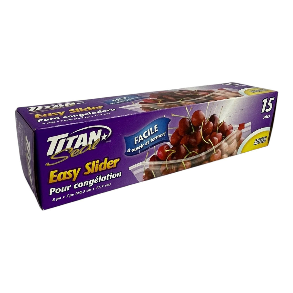 TITAN Bag ZIP-LOCK B-ZX15L 15PCS Pack Medium
