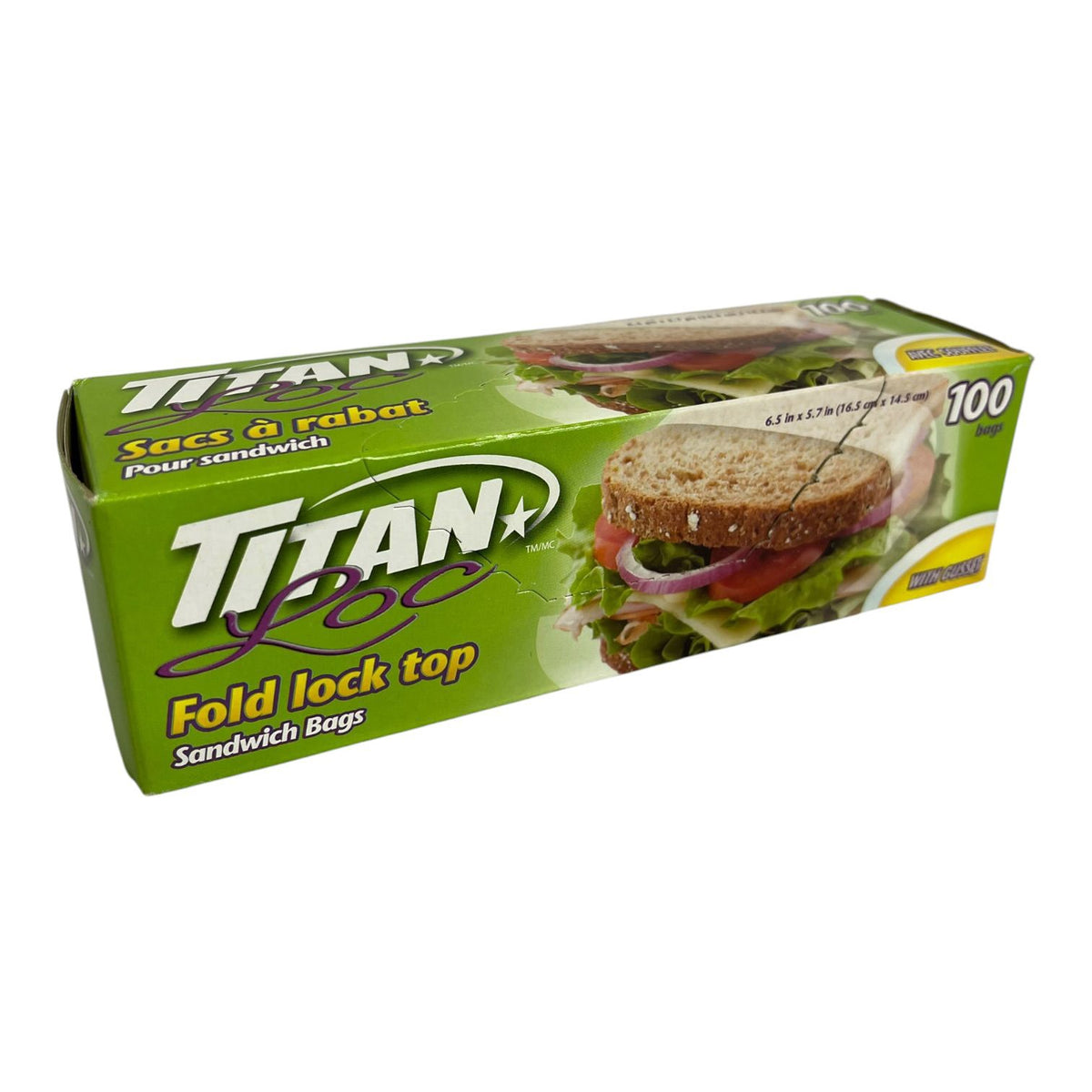 TITAN Bag Sandwich B-ZX100G 100PCS Pack
