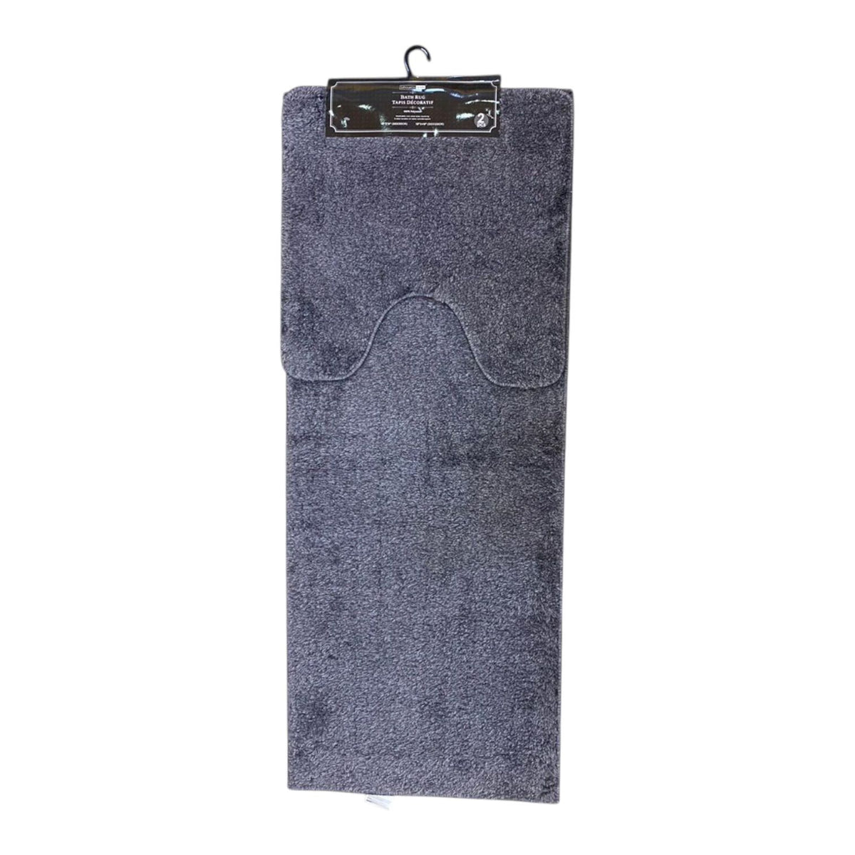 HOME ACCENT RUG Toilet Mat 2PCS 91072 Shaggy Ca 54048