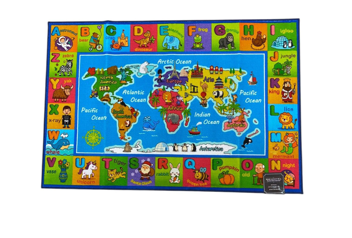 HOME ACCENT RUG Floor Mat 39 X 59" Kids 92345