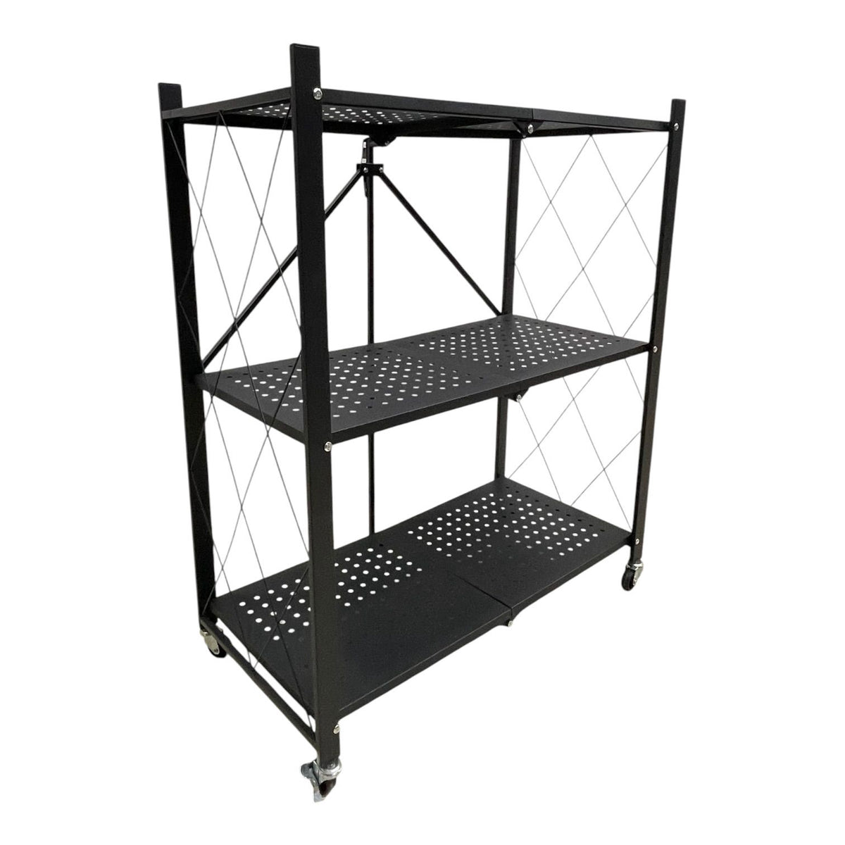 Rack 3 Shelves Black CJ-2586-Y45