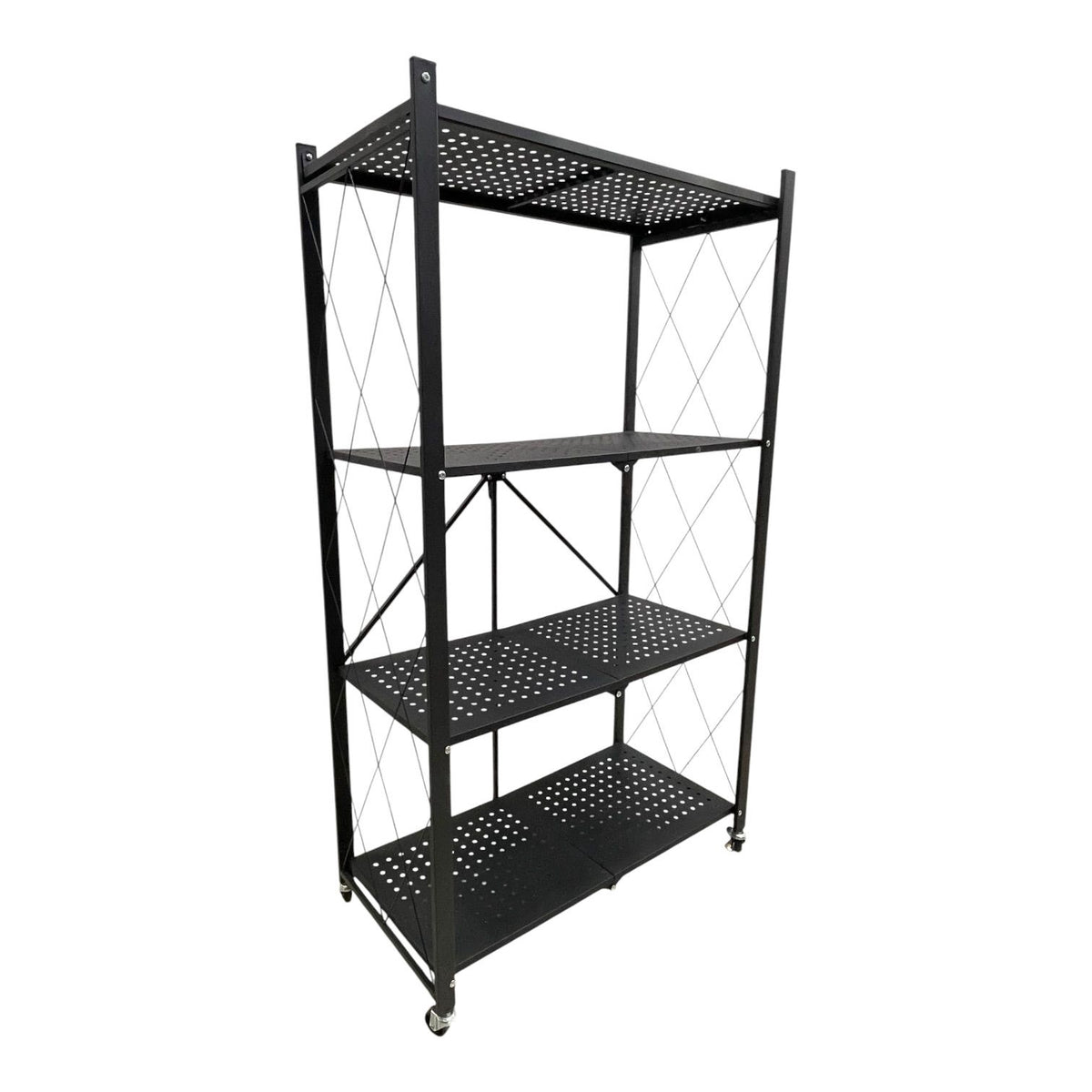 Rack 4 Shelves Black CJ-2587-Y45