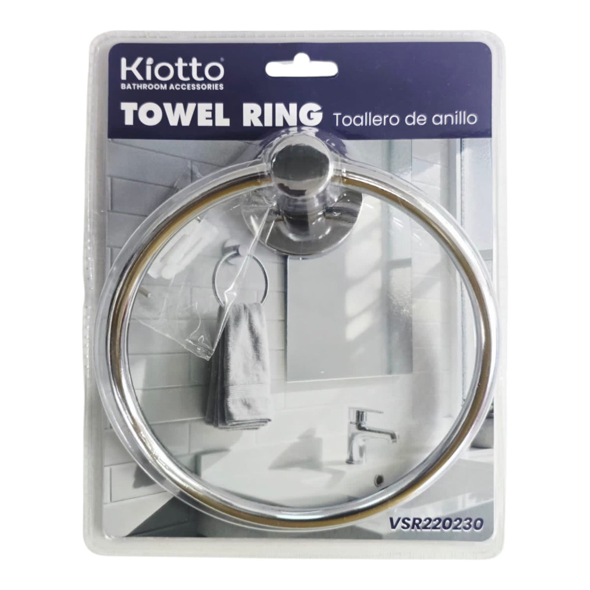 KIOTTO Towel Ring Chrome VSR220230