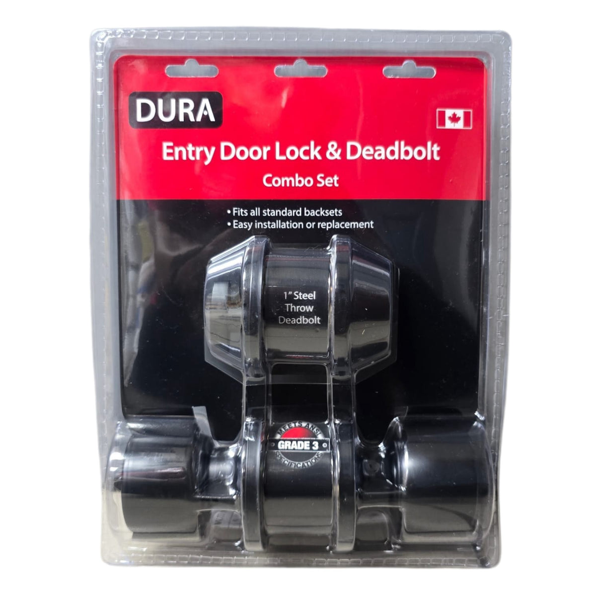DURA Lock Combo Set Knob & Deadbolt Mb 5932ET+7301MB