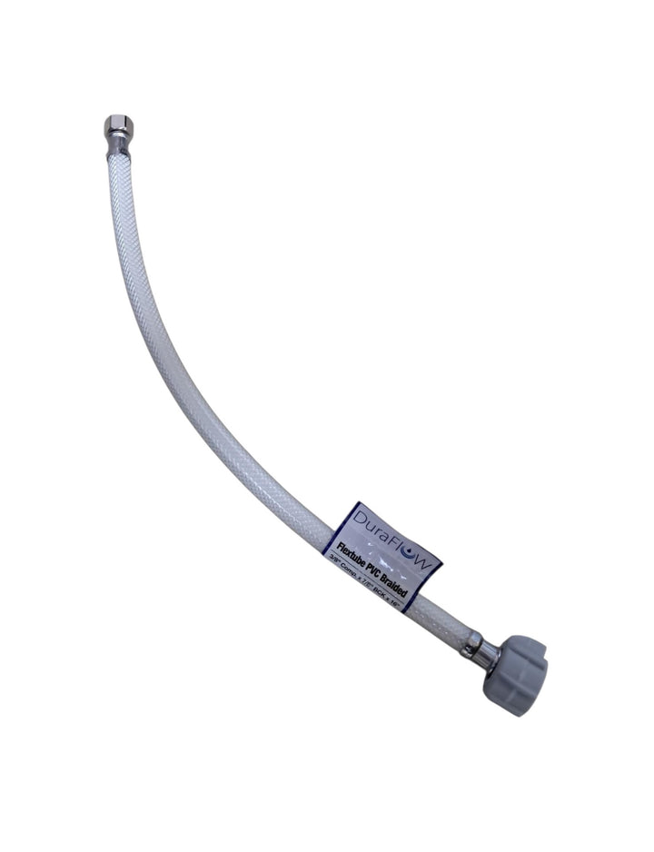 DURAFLOW Flex Hose 3/8" X 7/8" X 16" PVC ST203A-BCK16W