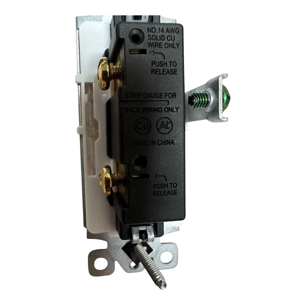 VISTA Switch Decora Single Pole 15A White 4337 46001
