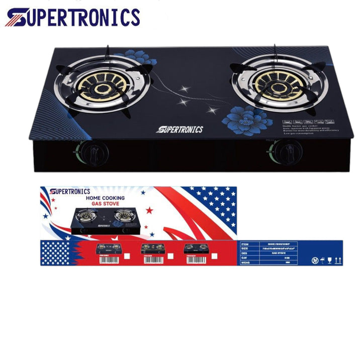 SUPERTRONICS Stove 2 Burner 3080P Glass Top Table Model