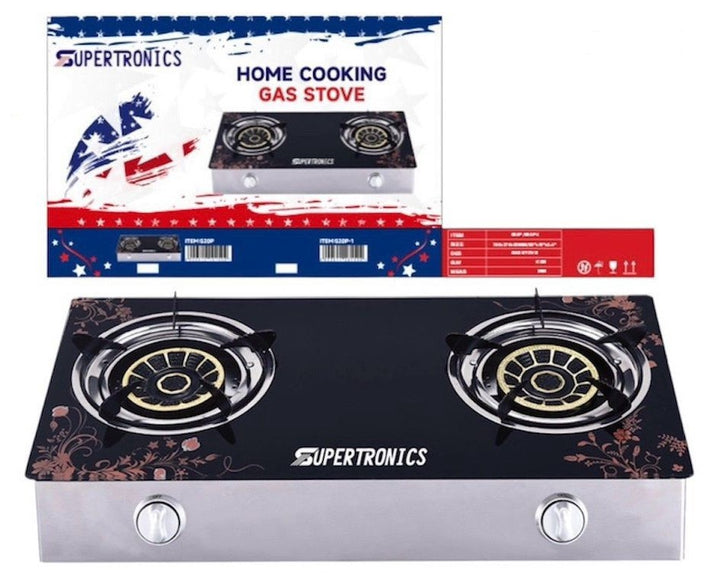 SUPERTRONICS Stove 2 Burner 520P Glass Top Table Model