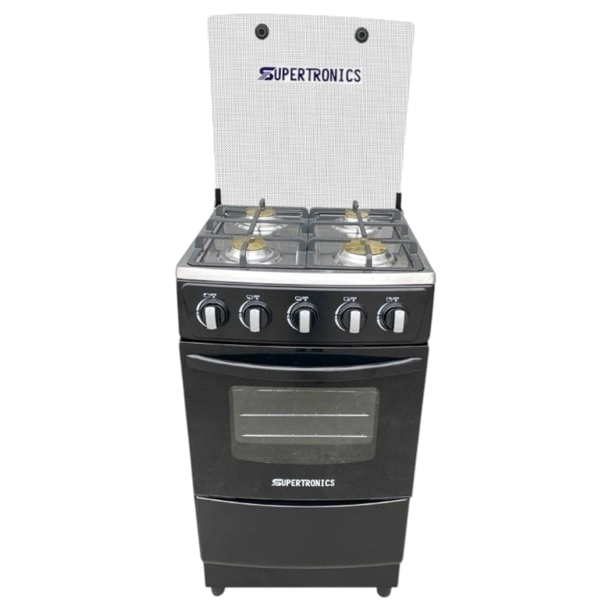SUPERTRONICS Stove 4 Burner 20" A4102 Black