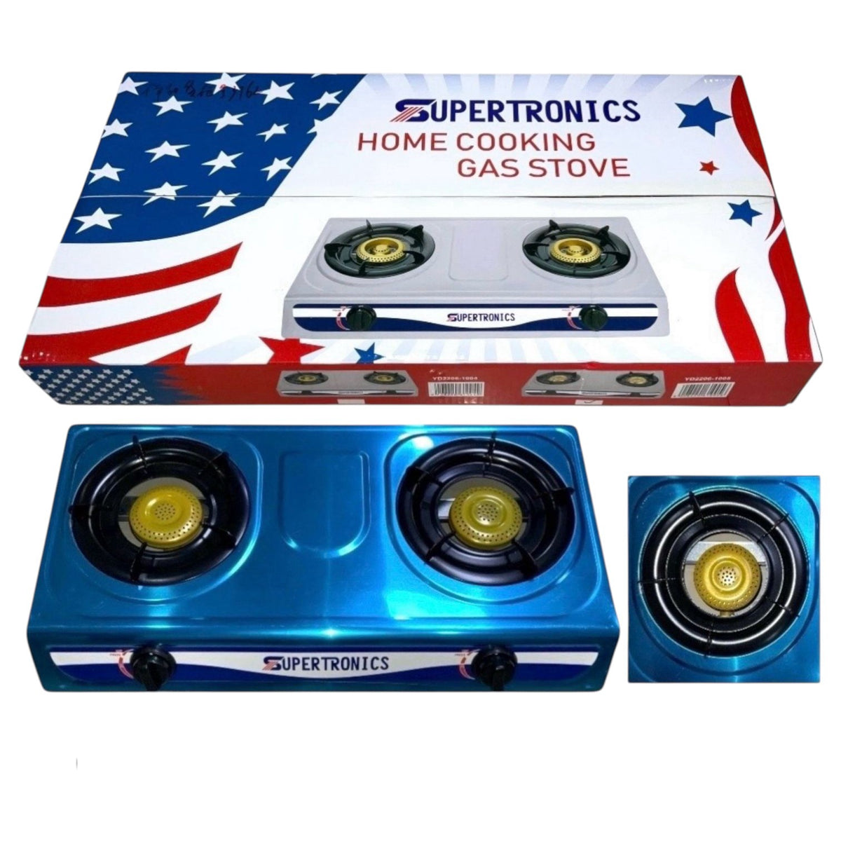 SUPERTRONICS Stove 2 Burner YD2206-1005 Table Model