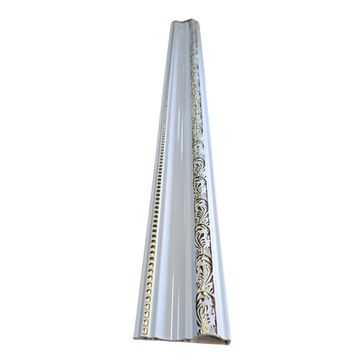 Moulding Door PVC White & Gold D10-WG 9FT 10" X 4" Width