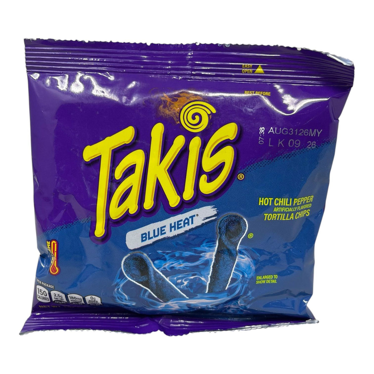 Takis Blue Heat Hot Chili Pepper Tortilla Chips 28.4G