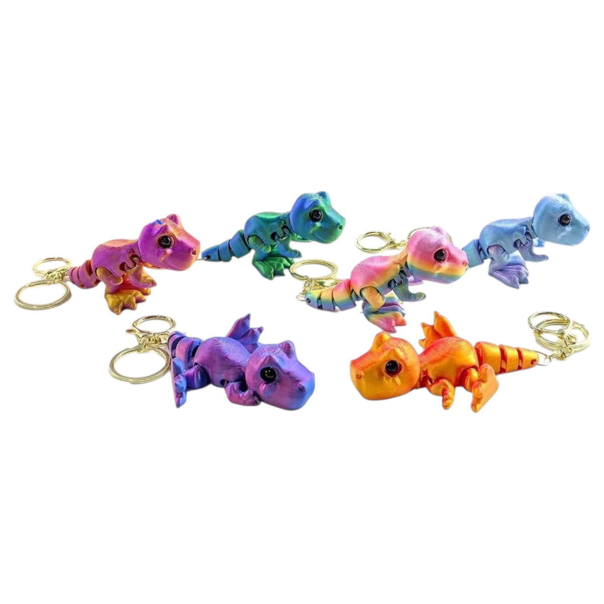 Keychain 3D Printed Dino YSK-5883-Y53 Sold Each