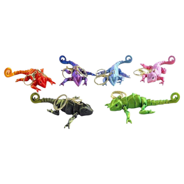 Keychain 3D Printed Chameleon YSK-5880-Y53 Sold Each