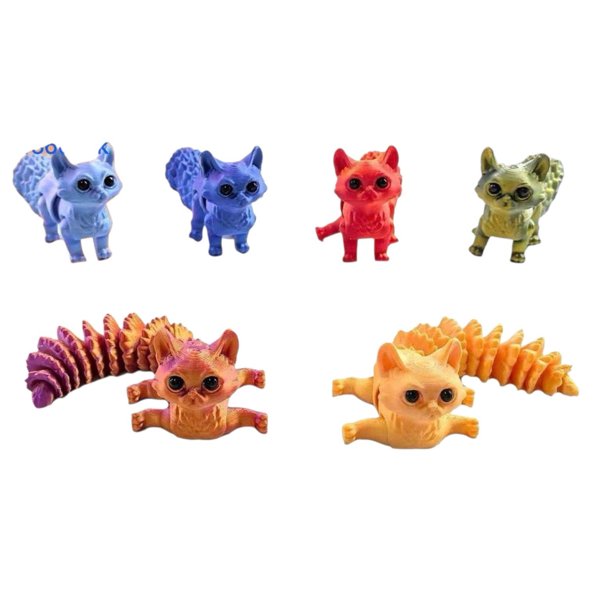 Keychain 3D Printed Fox YSK-5879-Y53 Sold Each