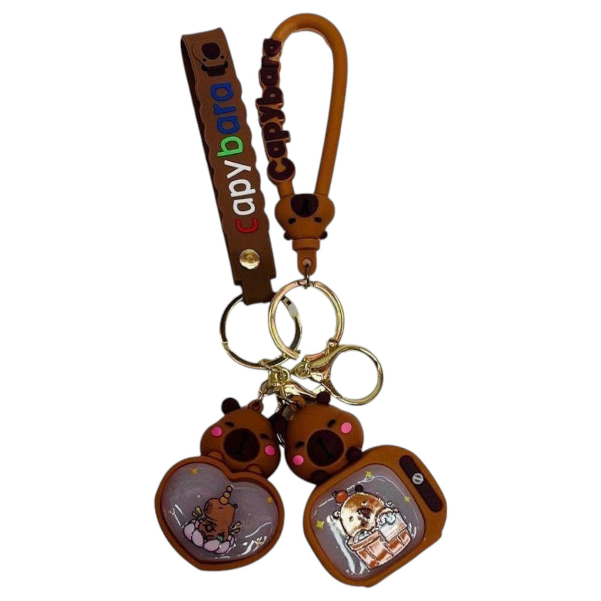 Keychain Capybara YSK-5900-Y53 with Light Sold Each