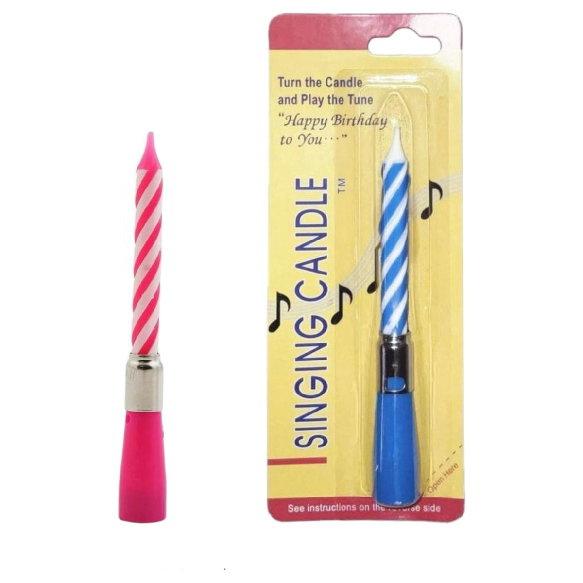 Party Birthday Candle with Birthday Song LZ-3469