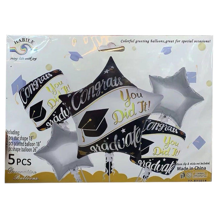 Party Balloons 5PCS Pack Congrats TZ-BY5014