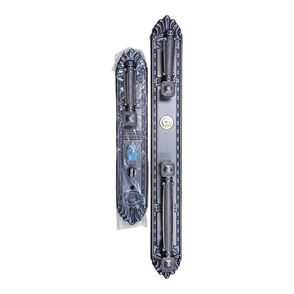 Lever Handle Set for Double Metal Doors