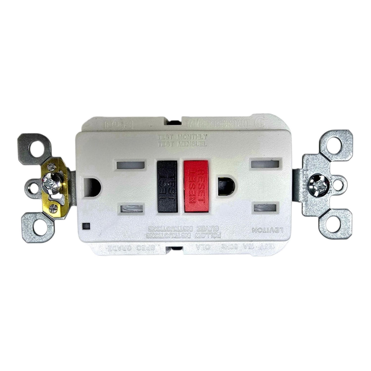 LEVITON Gfci Outlet White 15A Tamper Resistant GFTR1-R4W
