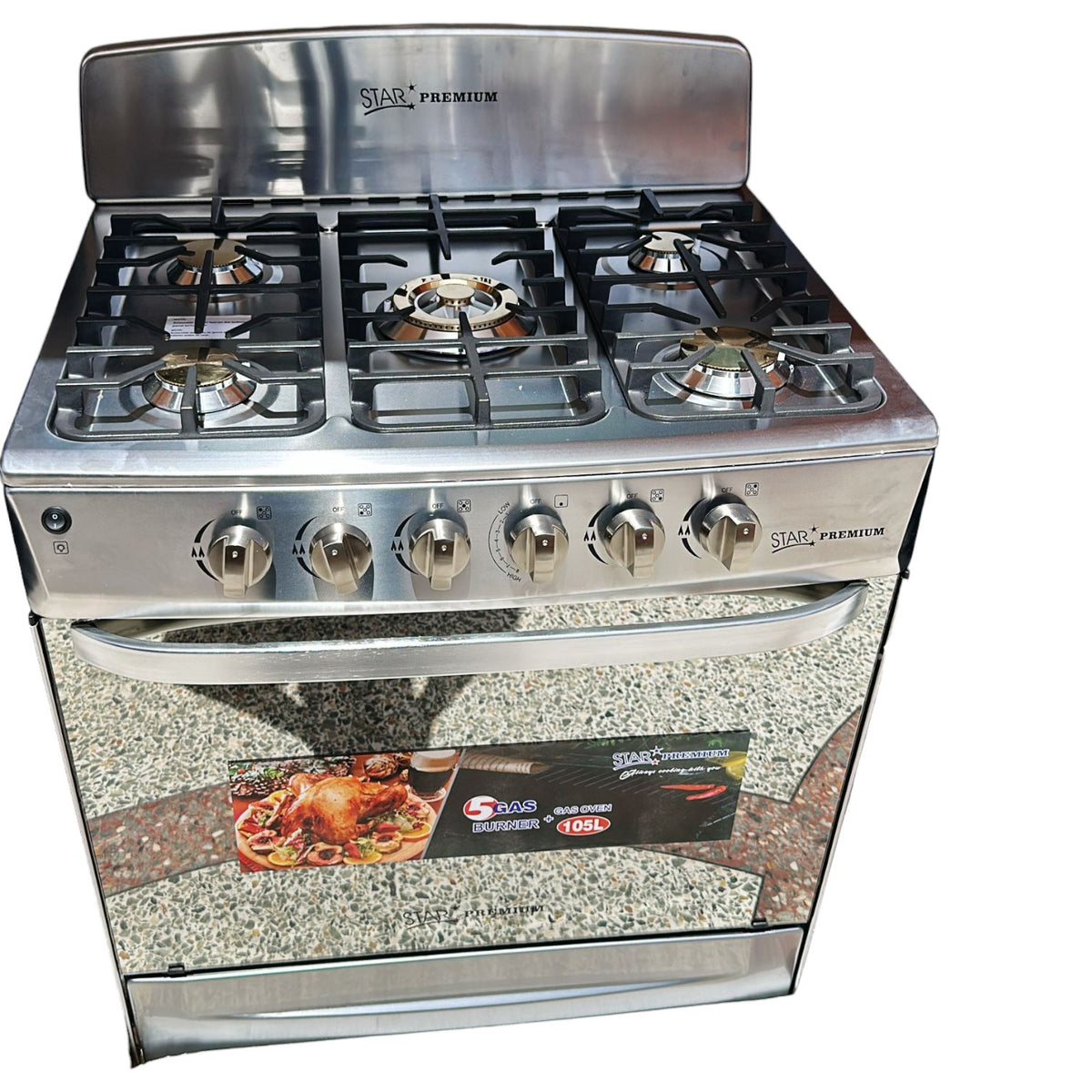 STAR Stove 5 Burner 30" SKB30-5SS Stainless Steel
